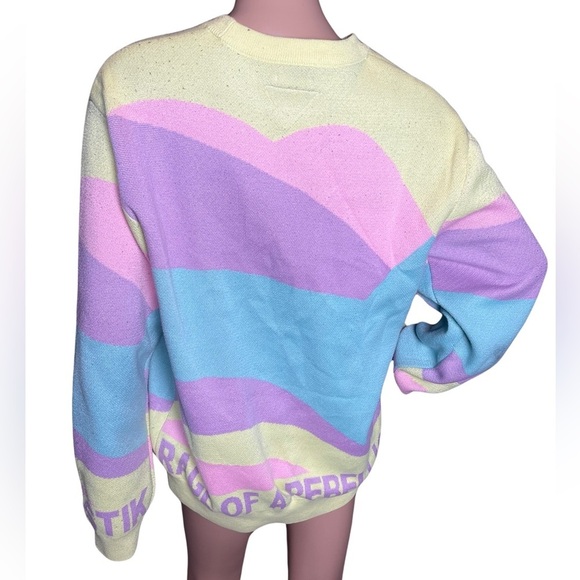 Majestik Sweater - Rage Of A Rebellion - Multi Pastel - SW2235 Size Medium - Picture 12 of 14